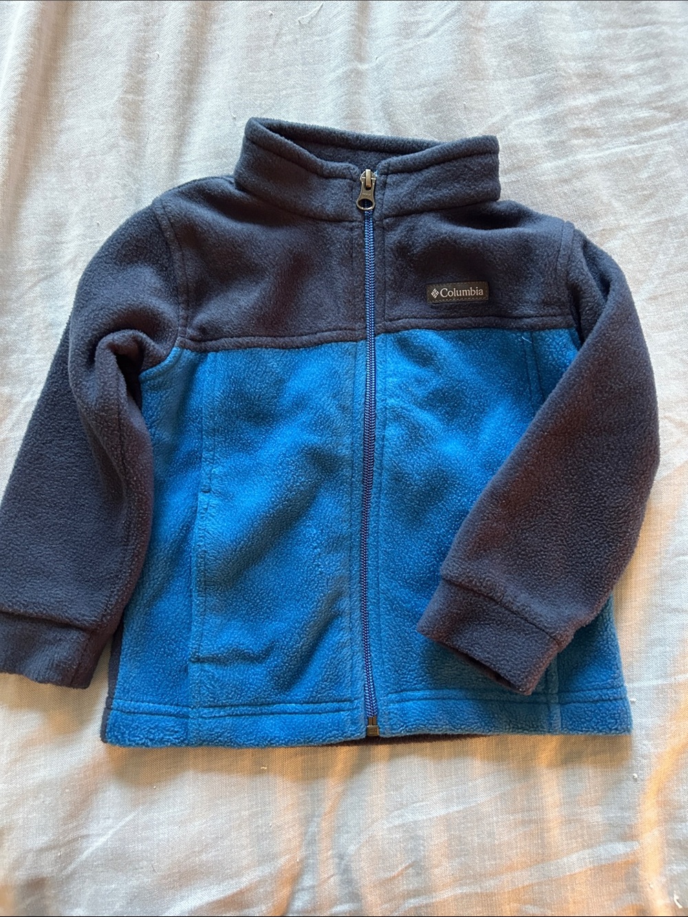 Columbia Boys Blue & Navy Two-Tone Fleece Jacket 3T